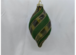 Vánoční hračka na stromeček Christmas Touch, 13 cm, sklo