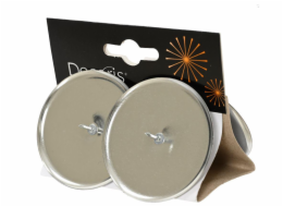 Sada svícnů, stříbrná, D6 cm, 4 ks.