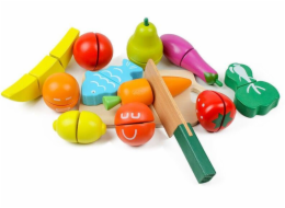 Kuchyňské náčiní na hračky EcoToys Ovoce a zelenina