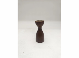 Svícen Domoletti, dřevěný, 11 cm, hnědý