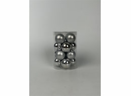 Vánoční hračky na stromeček Christmas Touch, D4 cm, sklo, 16 ks.