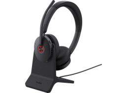 Yealink BH74+ Stand Teams USB-C/A Headset Bezdrátový headset Kancelář/Call centrum USB Type-C / USB Type-A Bluetooth Nabíjecí stojan Černá