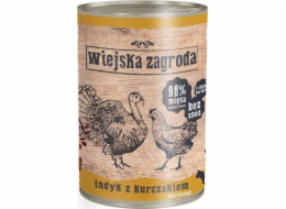 WIEJSKA ZAGRODA Kittens Králík s kuřecím masem - Mokré krmivo pro koťata - 400g