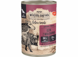 WIEJSKA ZAGRODA Forest Flavors Divoké prase s hovězím - vlhké krmivo pro psy - 400g