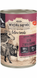 WIEJSKA ZAGRODA Forest Flavours Wild boar with beef - vlhké krmivo pro psy - 400g