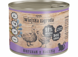 WIEJSKA ZAGRODA Chicken with duck - mokré krmivo pro kočky - 200g