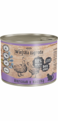 WIEJSKA ZAGRODA Chicken with duck - mokré krmivo pro kočky - 200g