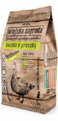 WIEJSKA ZAGRODA Duck with pear M - suché krmivo pro psy - 2kg