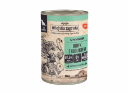 WIEJSKA ZAGRODA Turkey with rabbit - vlhké krmivo pro psy - 400g