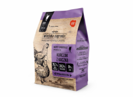 WIEJSKA ZAGRODA Chicken with duck - suché krmivo pro kočky - 400g