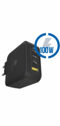 IcyBox Nabíječka IB-PS1040-PD 100 Wattů, 2x Typ-C, 2x Typ-A