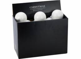 Vánoční hračka na stromeček, bílá, 10 cm