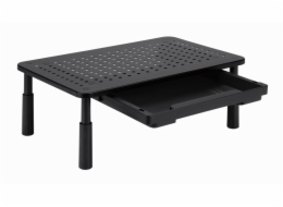 Gembird MS-TABLE-D-01 Nastavitelný stojan na monitor se zásuvkou (obdélníkový)