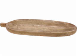 Home Styling Collection Servírovací prkénko ve tvaru listu, mangové dřevo, 40 x 18 cm