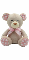 TULILO Plyšová hračka Miś dot béžová 25 cm