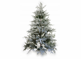 vidaXL Vánoční stromeček SANTA LILA v.210 cm PE+PVC bez LED