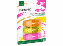 Emtec USB2.0 C410 32GB Neon 3 pcs