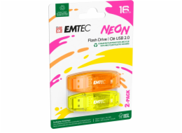 Emtec USB2.0 C410 16GB Neon 2 pcs