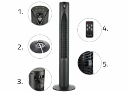 Věžový ventilátor Lovio LVTF202Y24C-BK AirWave PRO černý