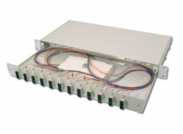 Digitus LWL-Spleißbox, bestückt,  6x SC DX, OS2