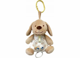 TULILO Béžová hudební skříňka pro psy 18 cm