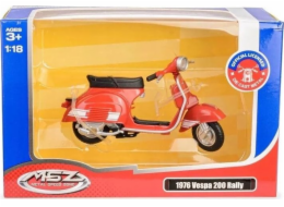 Daffi Skútr MSZ Vespa 200 Rally 1976, modelová řada 1:18, červená