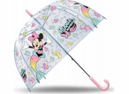 Kids Euroswan Automatický deštník Minnie z polyesteru, 19 palců, průhledný