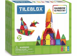Magformers Magnetické bloky Tileblox Duhová sada 42 dílků