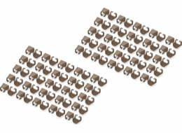 Digitus Barevné klipy pro patch kabel, hnědé | Digitus