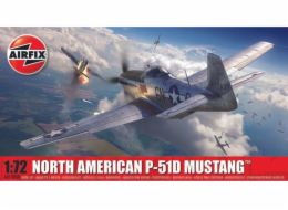 Airfix Plastikový model North American P-51D Mustang v měřítku 1/72. Airfix Plastikový model North American P-51D Mustang v měřítku 1/72.