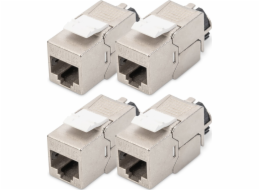 Digitus DIGITUS CAT 6A Keystone Modul, geschirmt s Kabelmanager 4 Stk