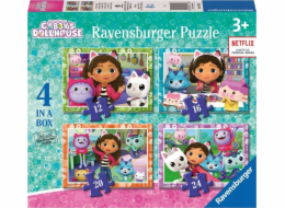 Ravensburger Polska Gabiin kočičí domek 4 v 1 puzzle 12/16/20/24 dílků