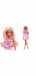 Mattel Panenka Barbie Fashionistas Blondýnka v růžových šatech