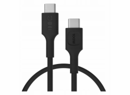 Green Cell Silikonový kabel USB-C-USB-C PowerFlex 100W 0,3m černý