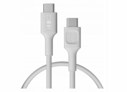 Green Cell Silikonový kabel USB-C-USB-C PowerFlex 100W, 0,3 m, bílý