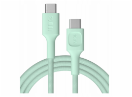 Green Cell Opletený kabel USB-C-USB-C PowerStream 100W, 2 m, zelený