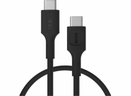 Green Cell Opletený kabel USB-C-USB-C PowerStream 100W 0,3 m černý
