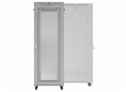 Lanberg 19" 47U 800x1200 šedá stojatá racková skříň s perforovanými dveřmi LCD (ploché balení) V2