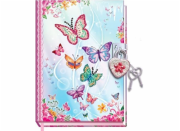 Pulio Deník s visacím zámkem - Motýli 2 Pecoware