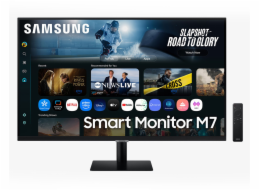 Samsung Smart AI Monitor S32FM700UU (80 cm (32 Zoll), schwarz, UltraHD/4K, VA, HDR, Fernbedienung, Lautsprecher)