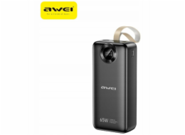 AWEI Powerbanka PA-34 30000mAh 65W Rychlonabíjení Černá