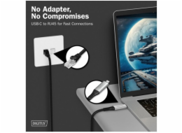 Digitus Digitus USB-C 3.2 Gen1 - RJ45 Ethernet Kabel, 1Gbit/s, 2m