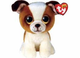Meteor Maskot TY Pes Hugo hnědobílý 15 cm Meteor Maskot TY Pes Hugo hnědobílý 15 cm