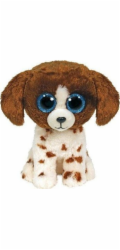 Meteor Plyšový pejsek Ty Beanie Boos hnědý a bílý - Muddles 15 cm