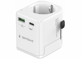 Gembird Univerzální 20W uzemňovací napájecí adaptér
