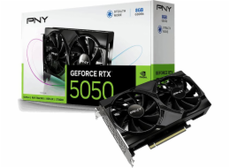 PNY Grafická karta GeForce RTX 5050 8GB 2F VCG50508DFXPB1