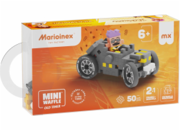Marioinex Mini Waffle Cars 50dílné závodní auto, šedé