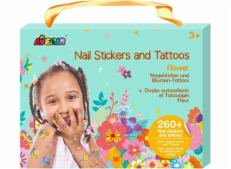 MG DYSTRYBUCJA Samolepky na nehty a tetování - Květiny