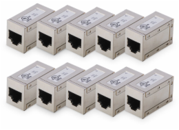 Digitus DIGITUS CAT 6, modulare Kupplung, geschirmt - 10 Stk.