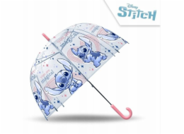 Kids Euroswan Průhledný, automatický, 19palcový, polyesterový deštník Stitch